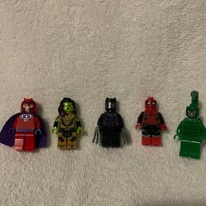 Marvel Lego Mini figure lot of 5